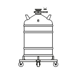 WIGGENS 生物制品储存罐底部滚轮托盘